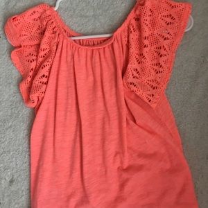 old navy L (girls) pink off the shoulder top